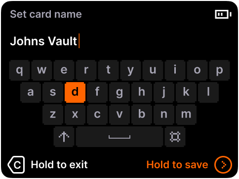 Name your cards